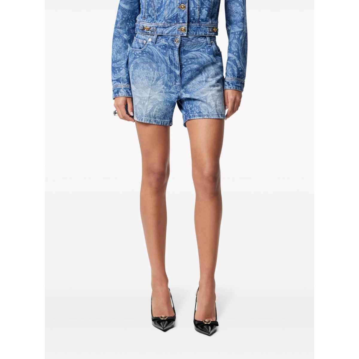 logo-patch cotton shorts - Img 3