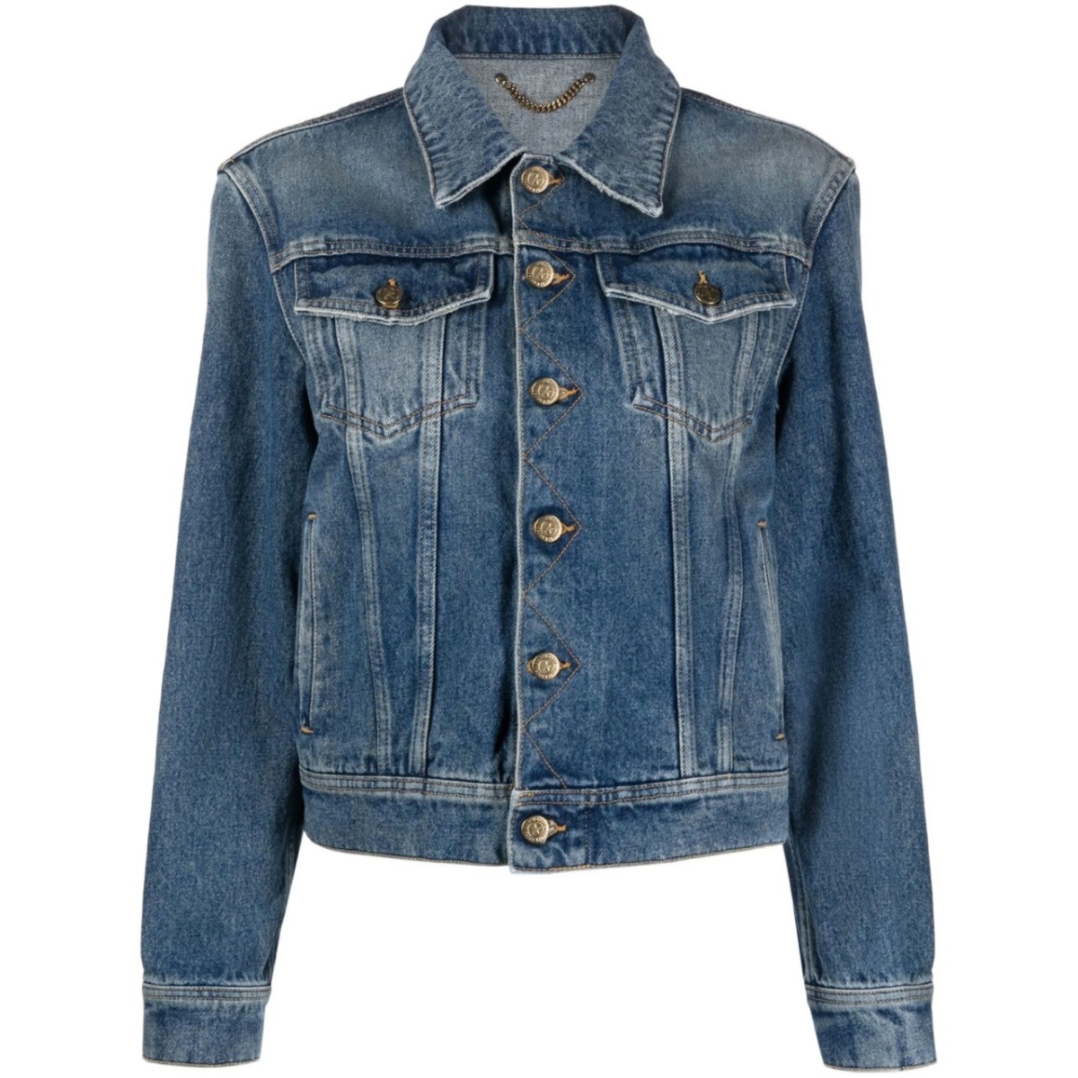 logo-patch denim jacket