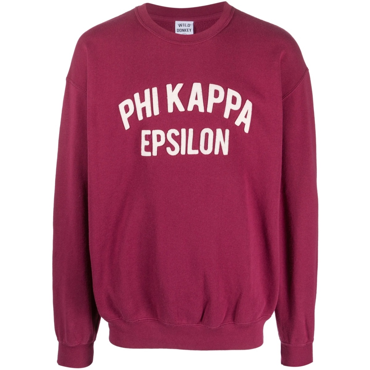 logo-patch drop-shoulder sweatshirt