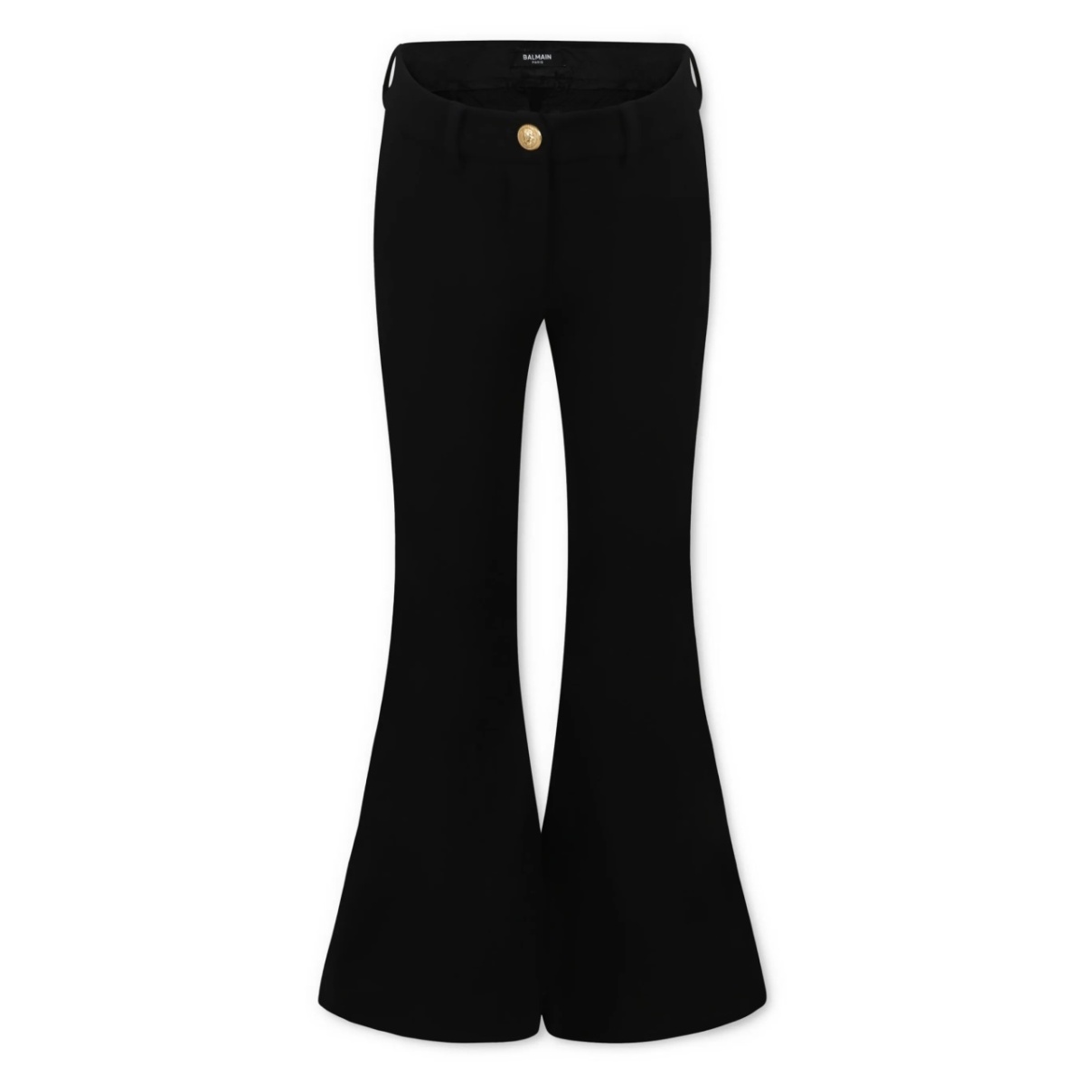 logo-patch flared trousers
