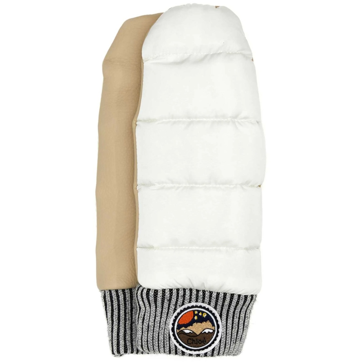 logo-patch gloves