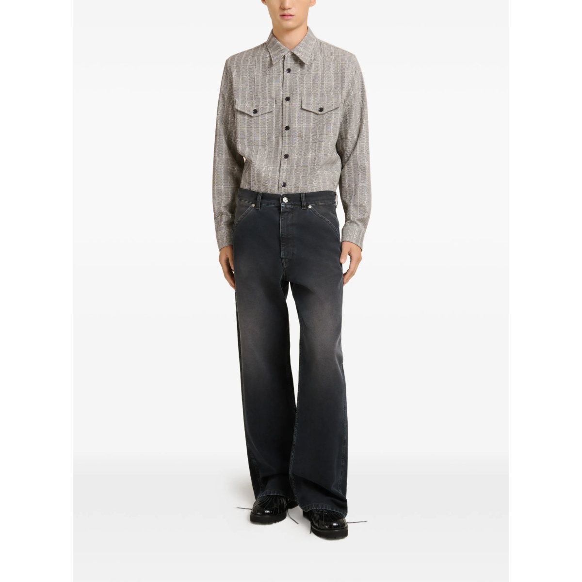 logo-patch pocket jeans - Img 2