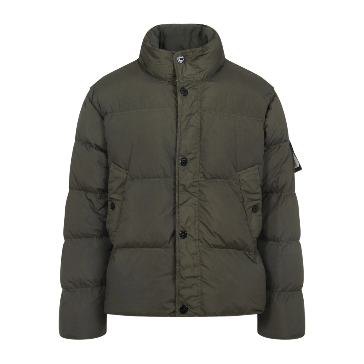 logo-patch puffer-jacket