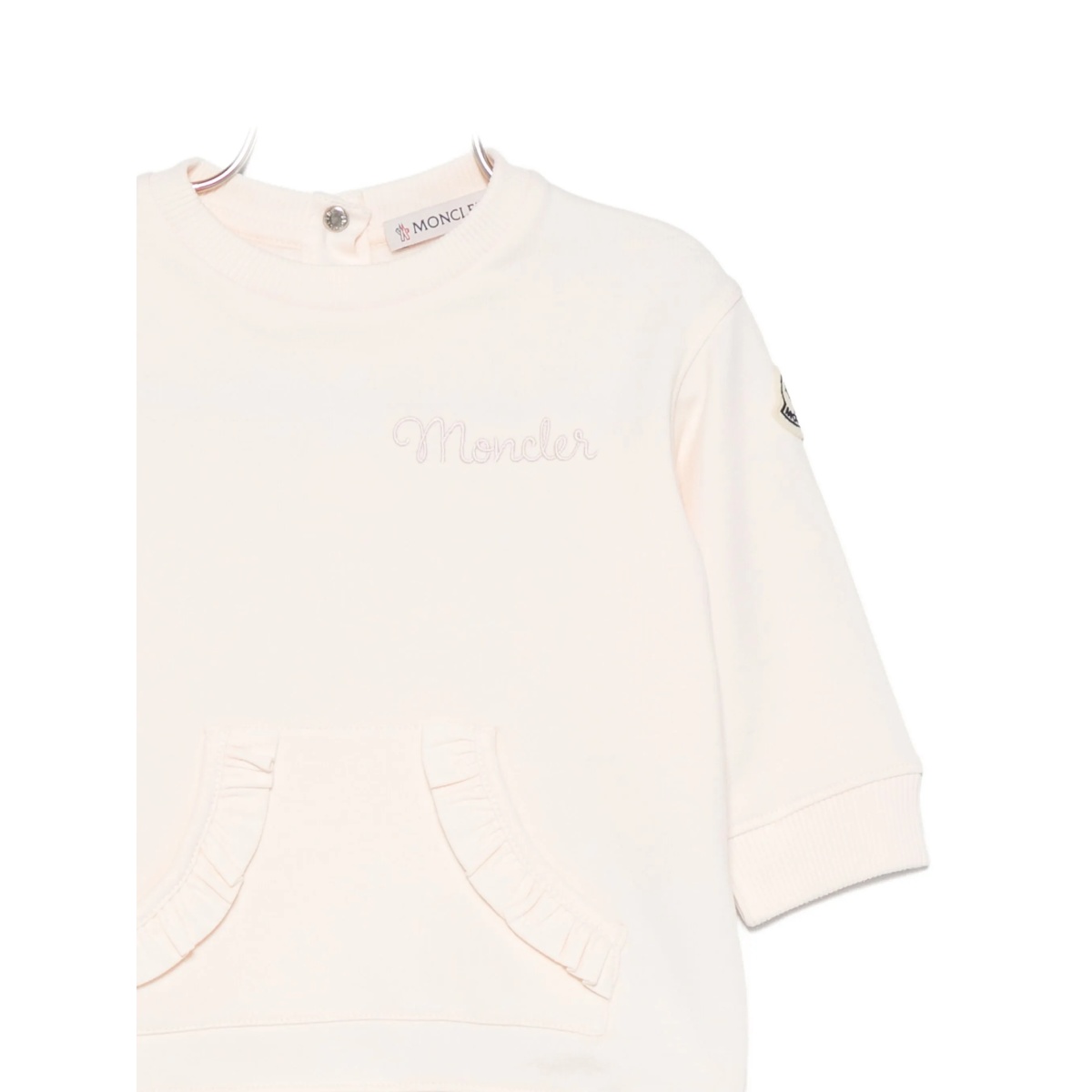 logo-patch ruffled sweatshirt - Img 3