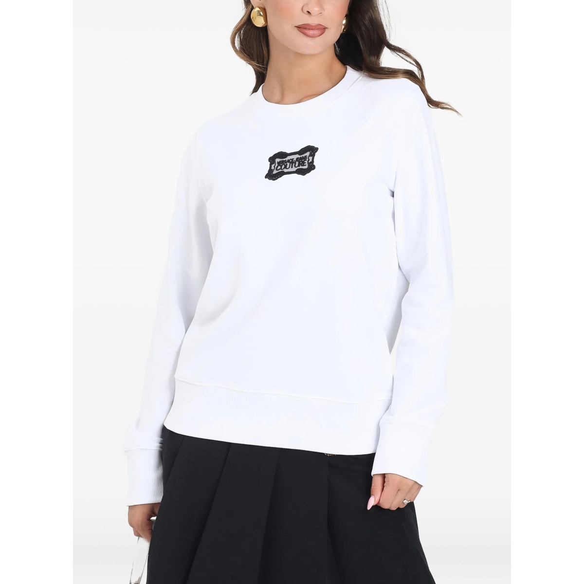 logo-patch sweatshirt - Img 2