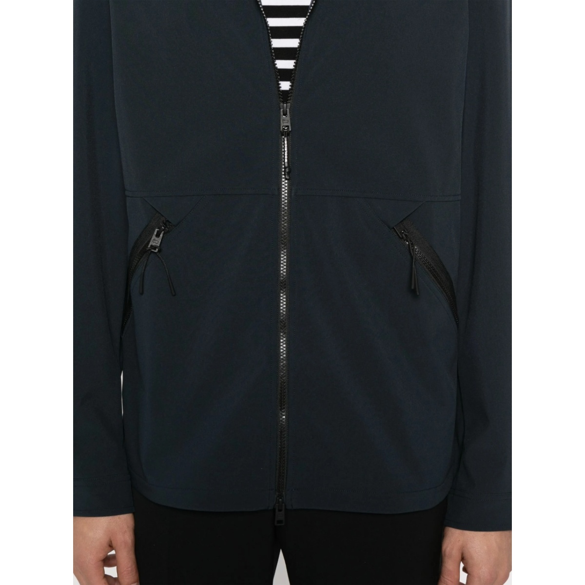 logo-patch zip-up jacket - Img 5