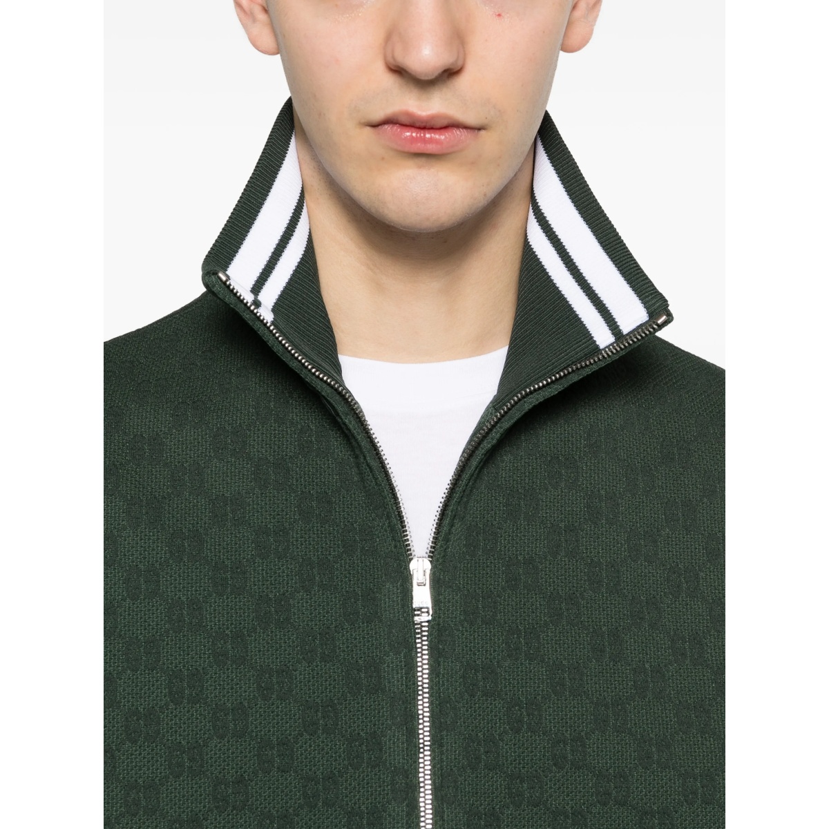 logo-pattern jacket - Img 5