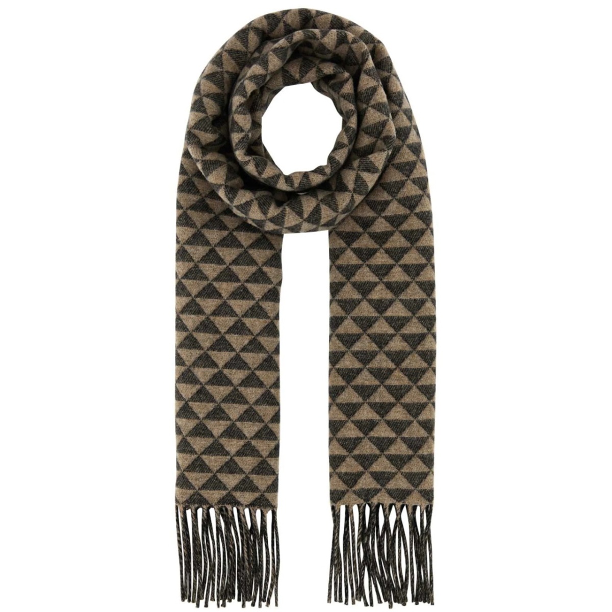 logo-pattern scarf