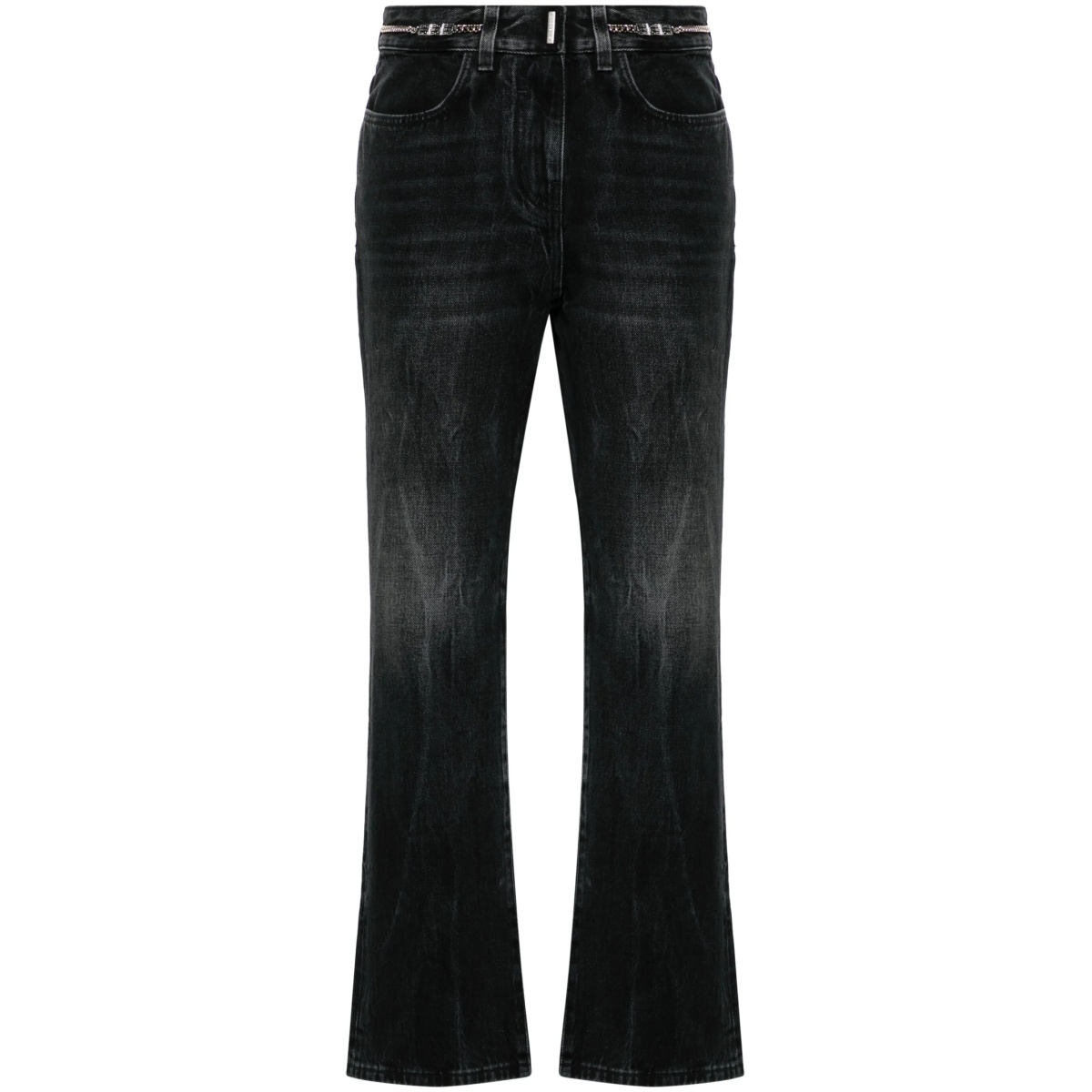 logo-plaque bootcut jeans