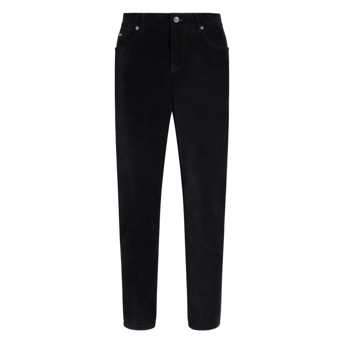 logo-plaque corduroy trousers