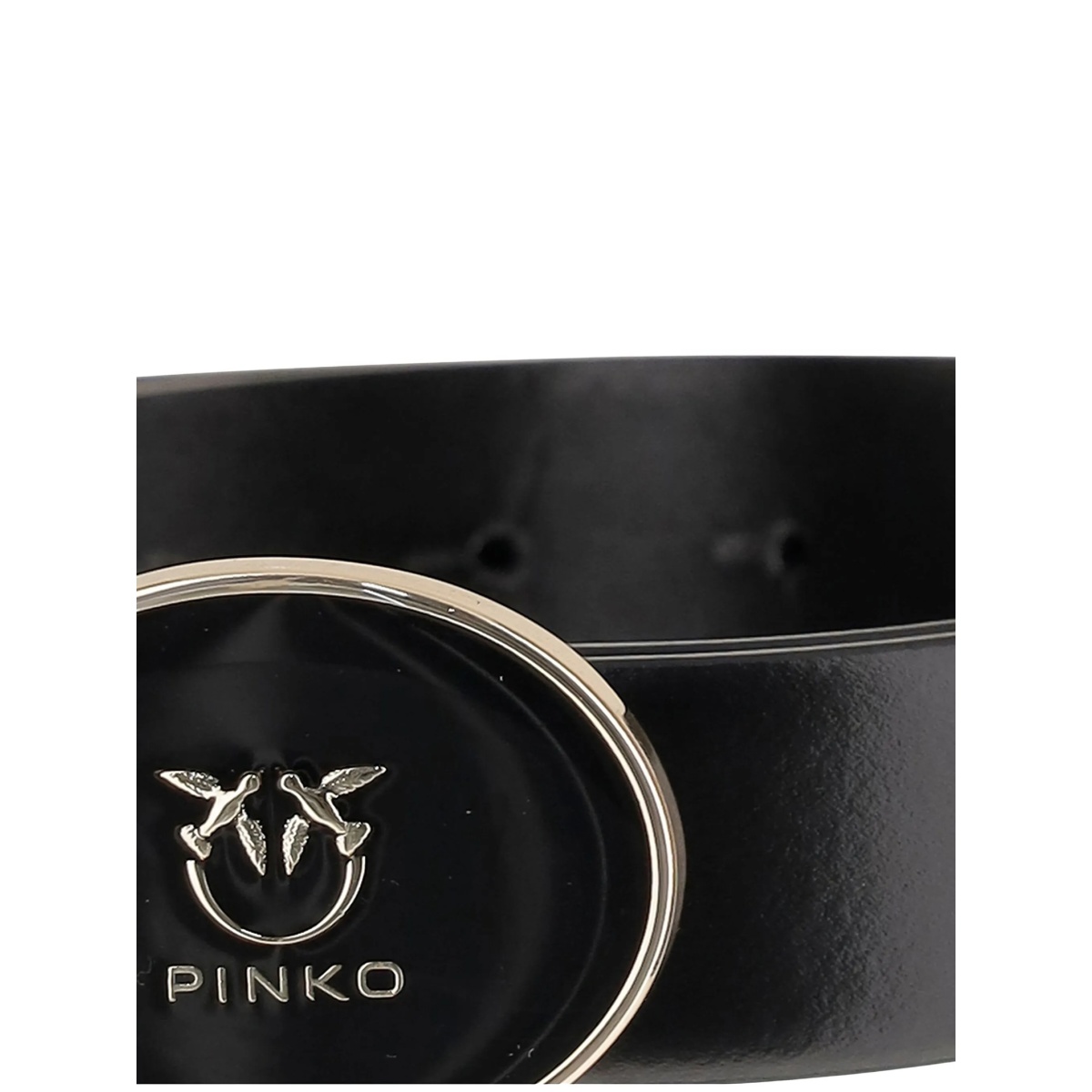 logo-plaque leather belt - Img 2