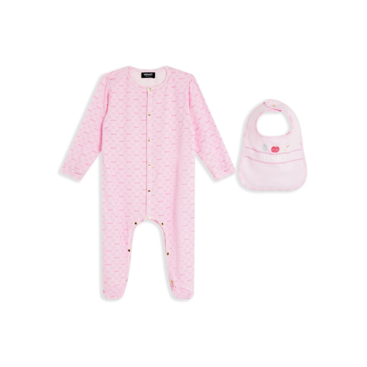 logo print babywear set
