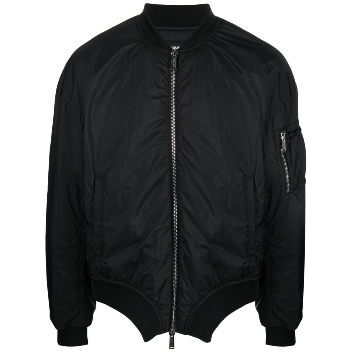 logo-print bomber jacket