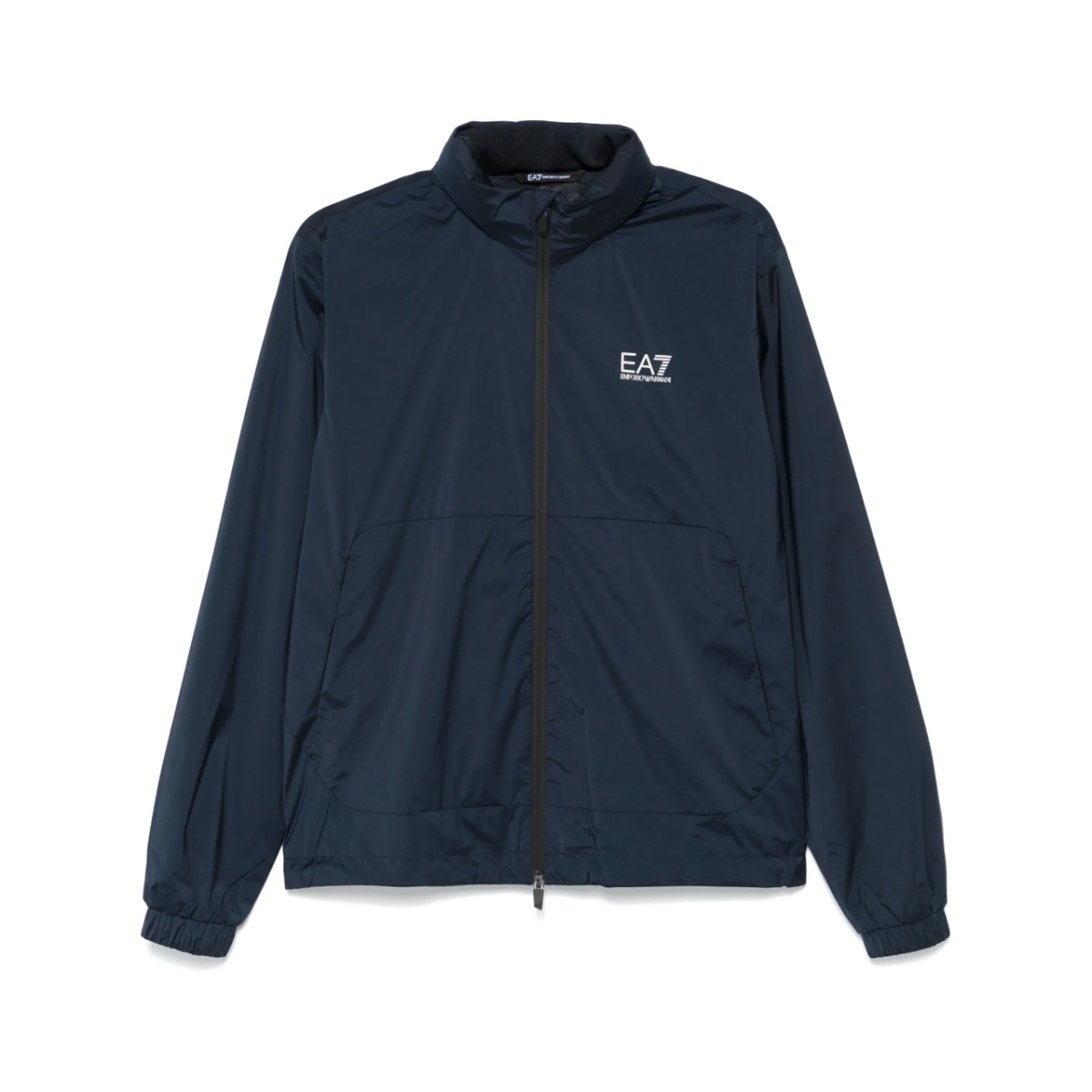 logo-print bomber jacket