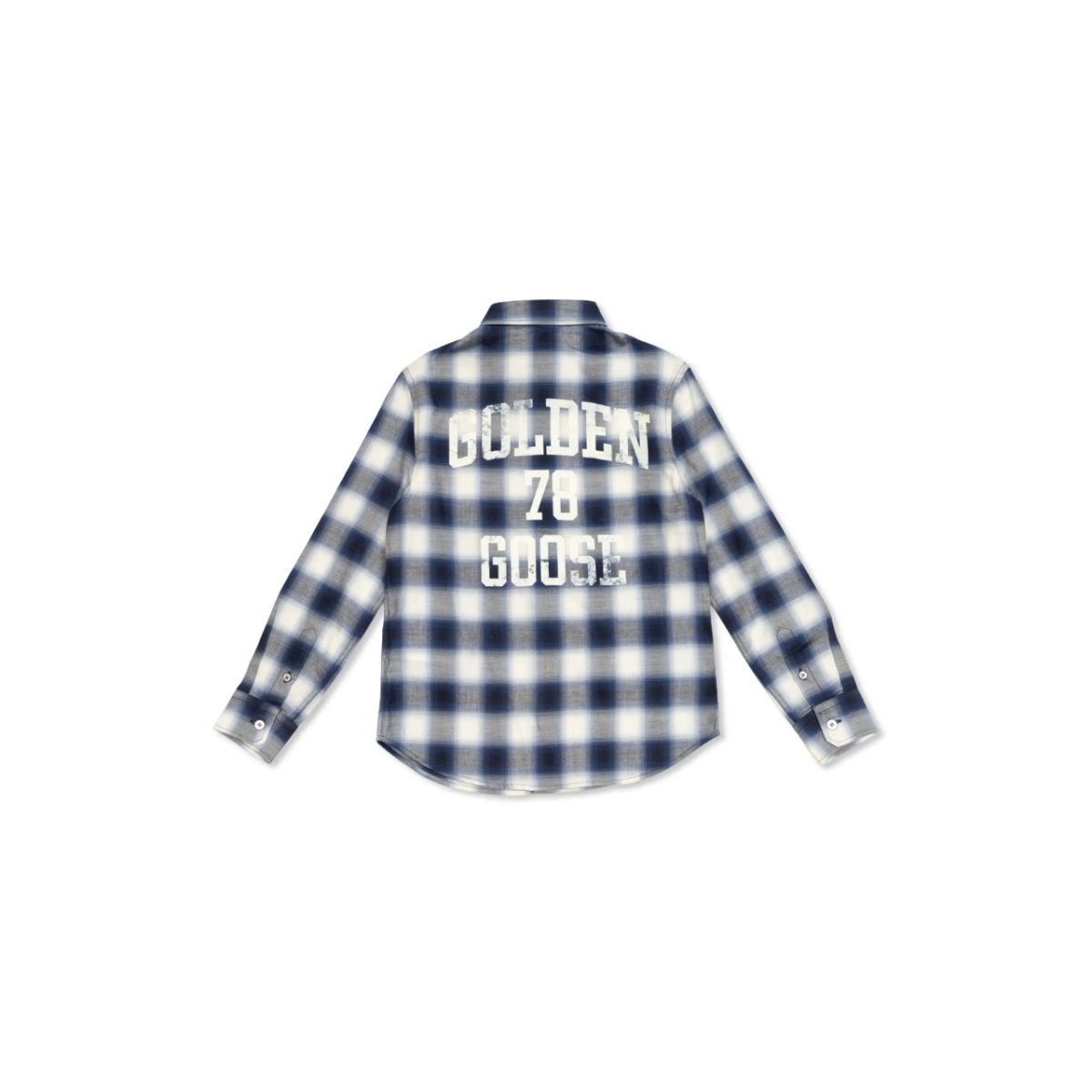 logo-print checked shirt - Img 2
