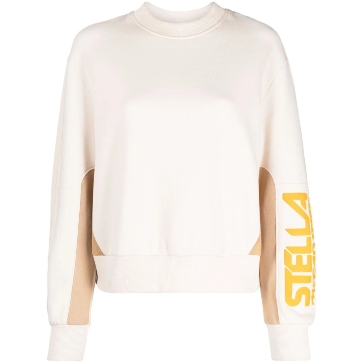 logo-print colour-block sweatshirt