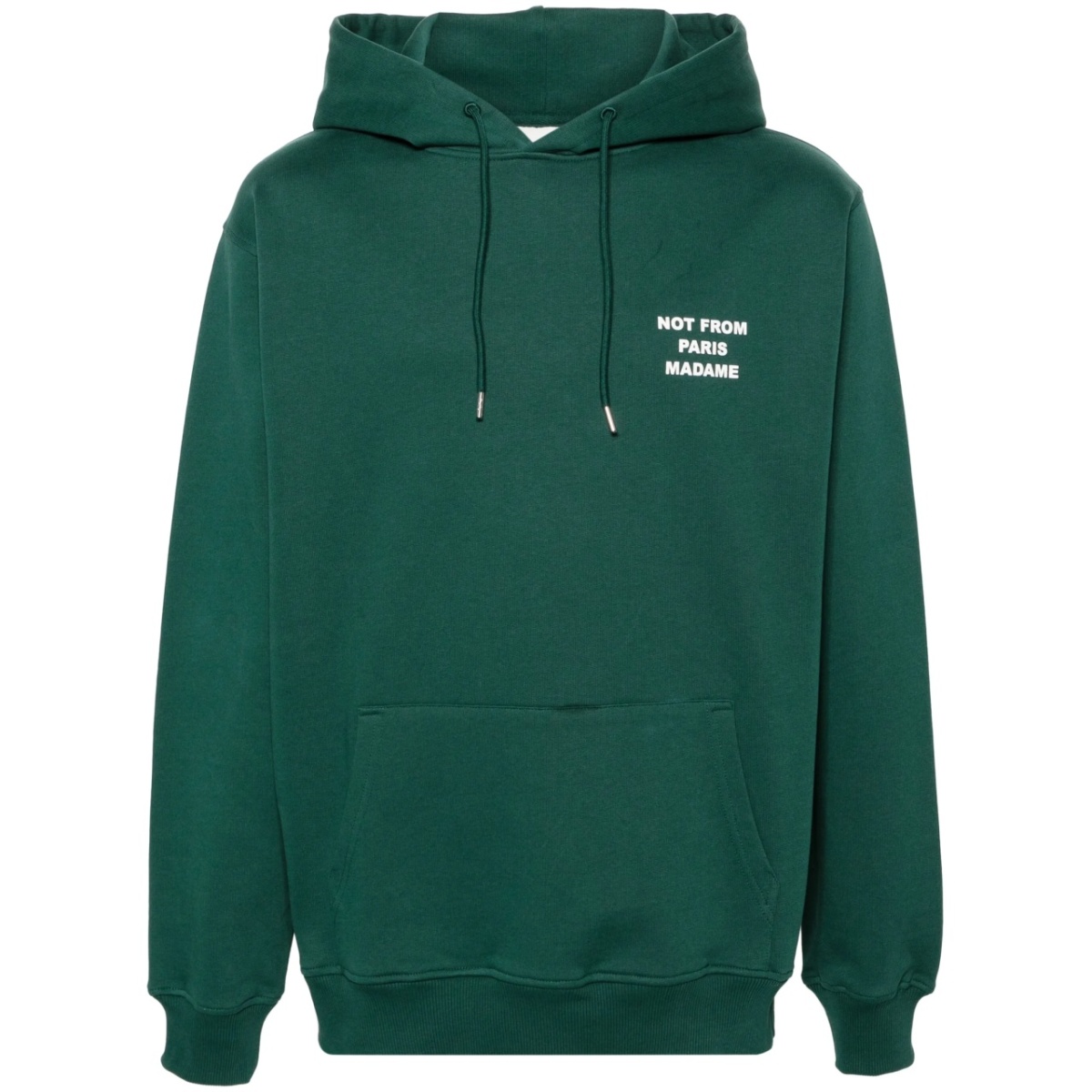 logo-print cotton hoodie