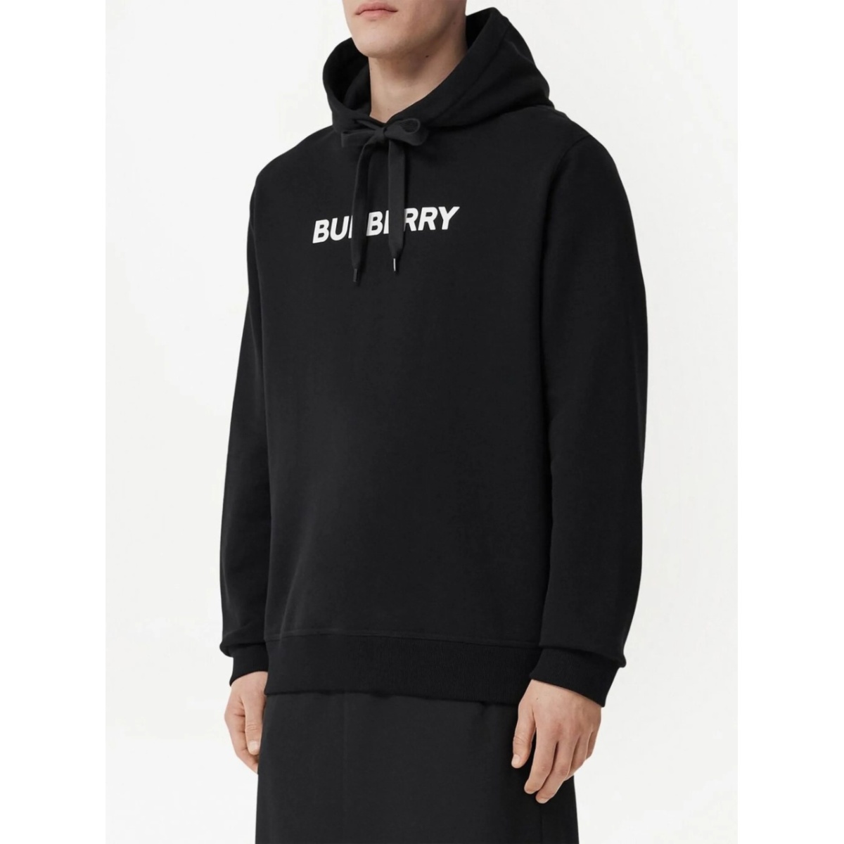 logo-print cotton hoodie - Img 3