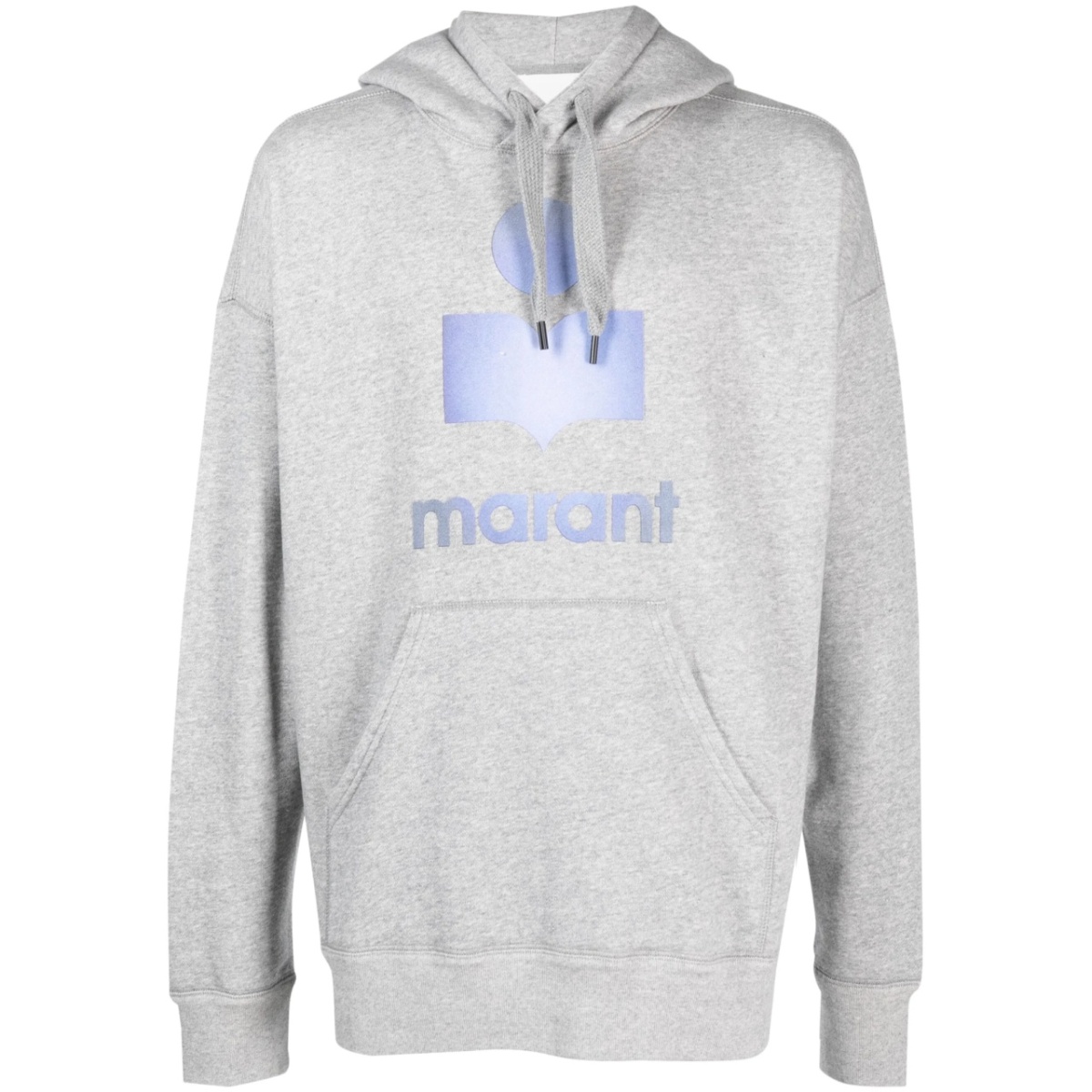 logo-print drawstring hoodie
