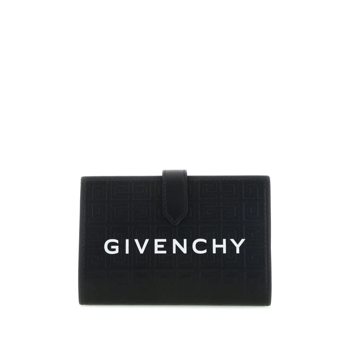 logo-print embossed wallet