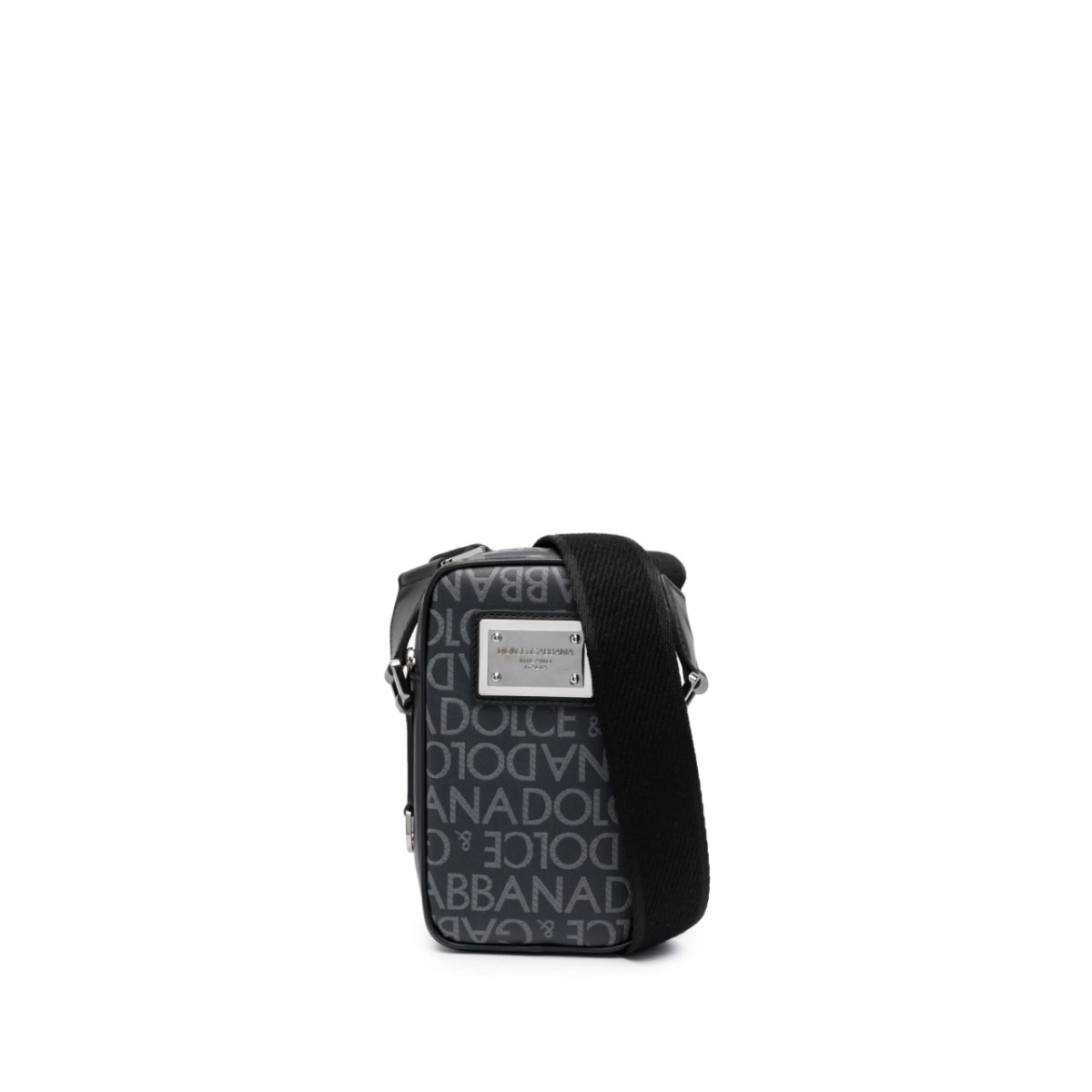logo-print messenger bag