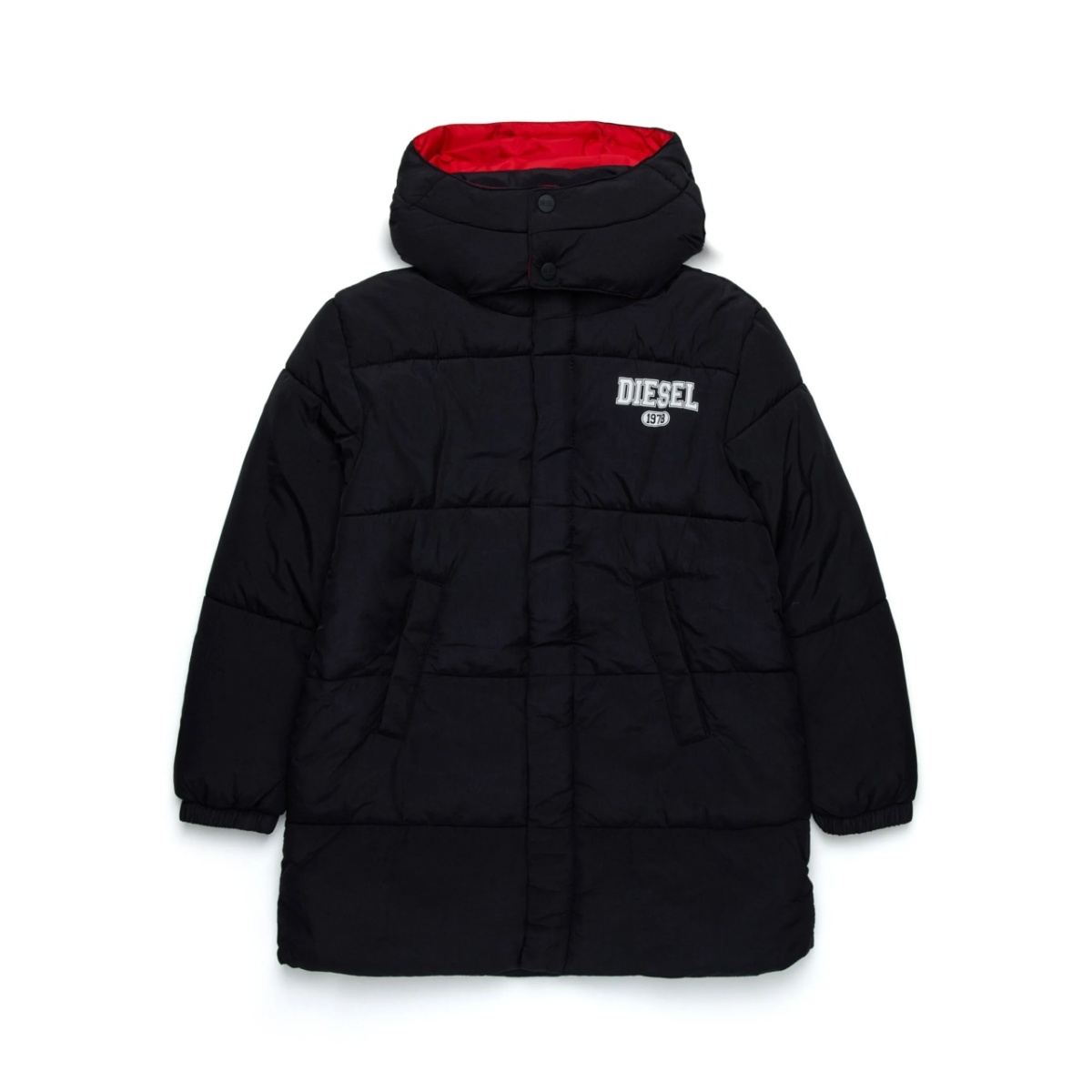 logo-print padded jacket