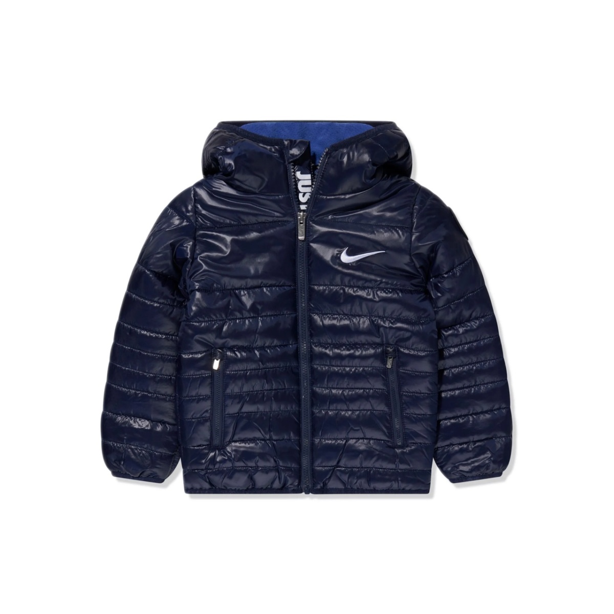 logo-print padded jacket