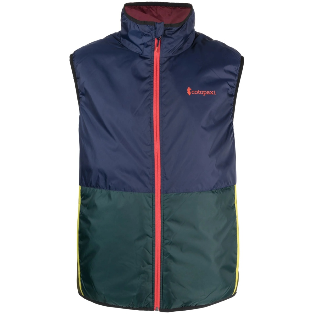 logo-print reversible gilet