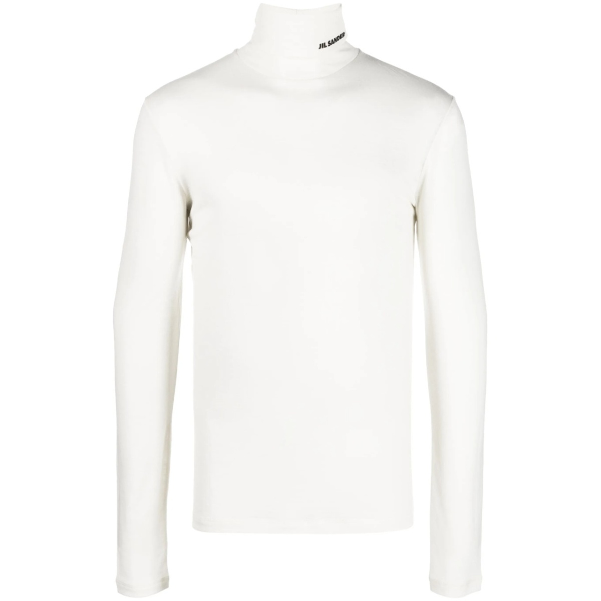 logo-print roll-neck jumper