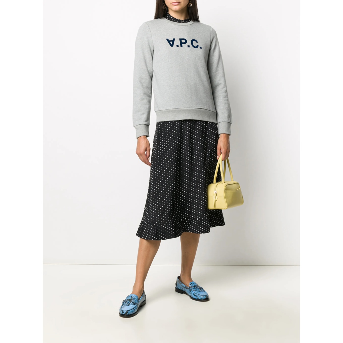 logo print sweatshirt - Img 2
