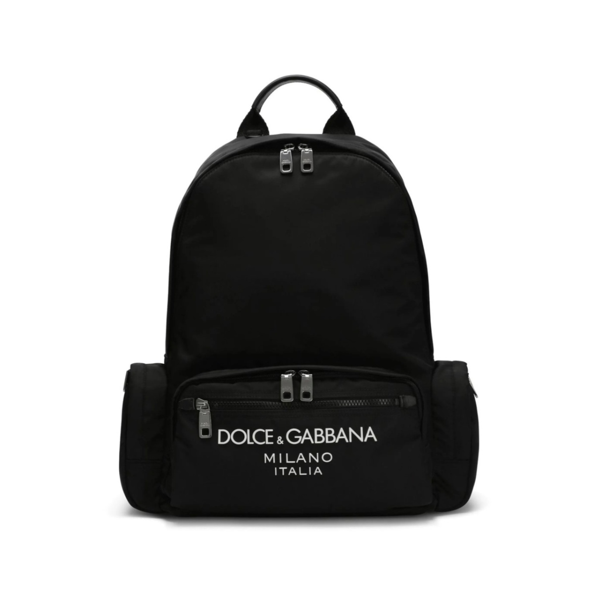 logo-stamp zipped backpack