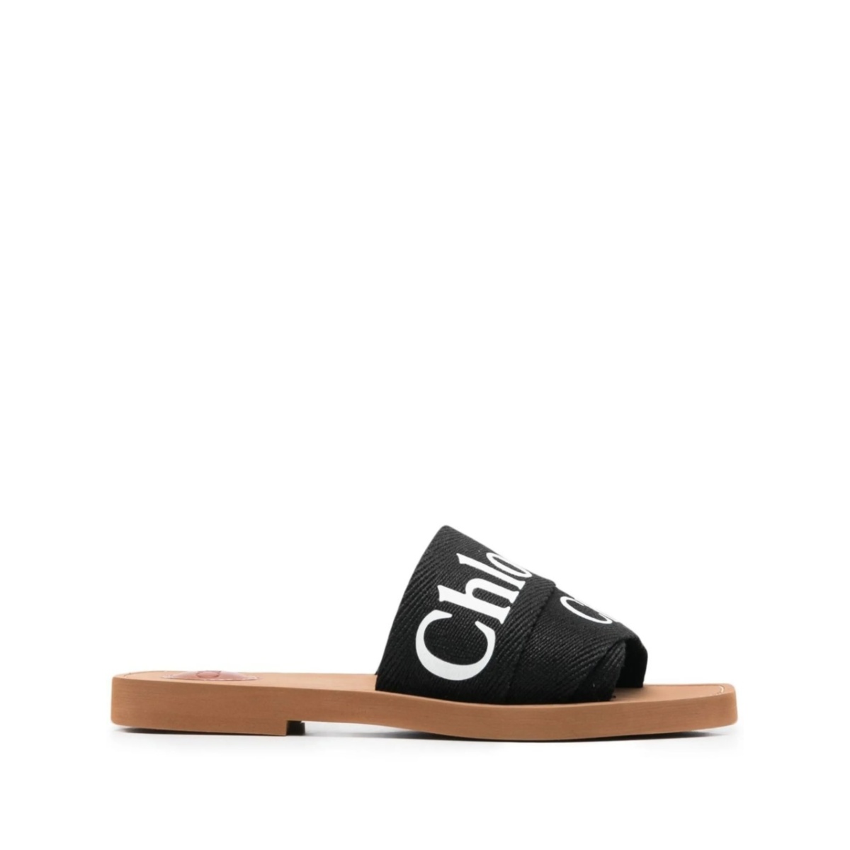 logo-strap sandals