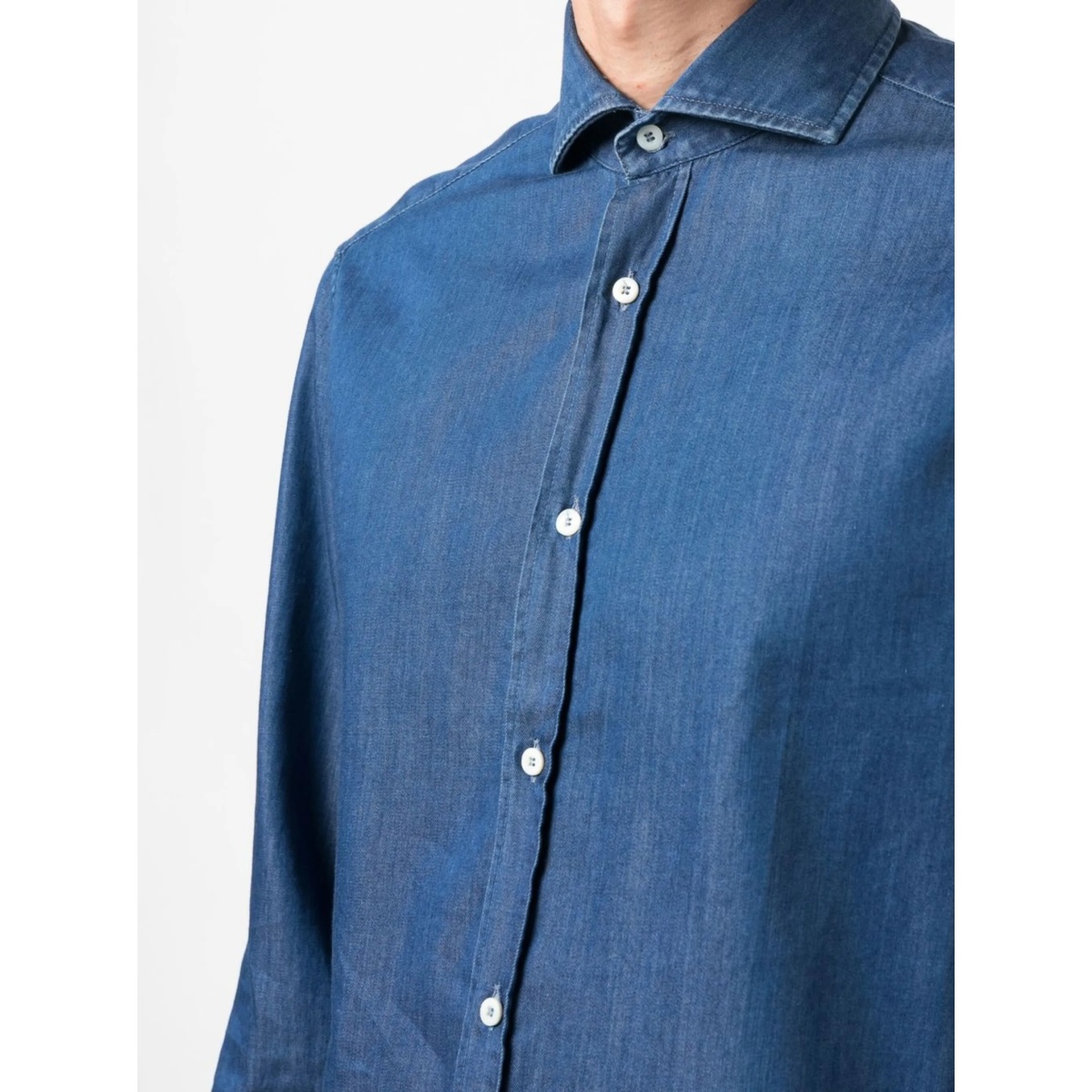 long-sleeve denim shirt - Img 5