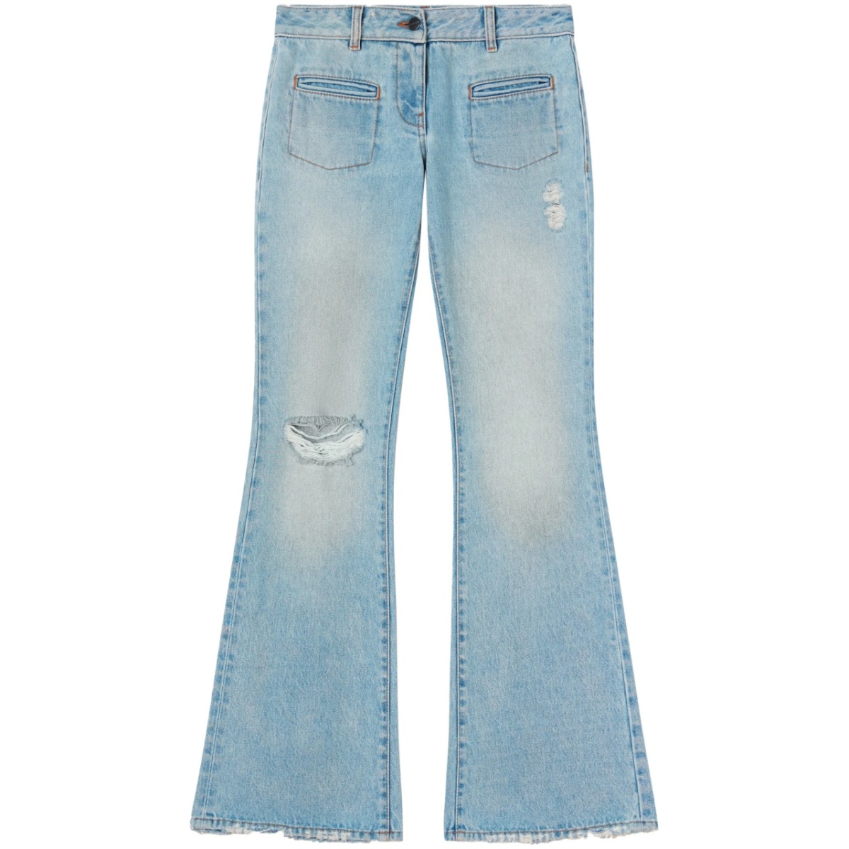 low-rise bootcut jeans
