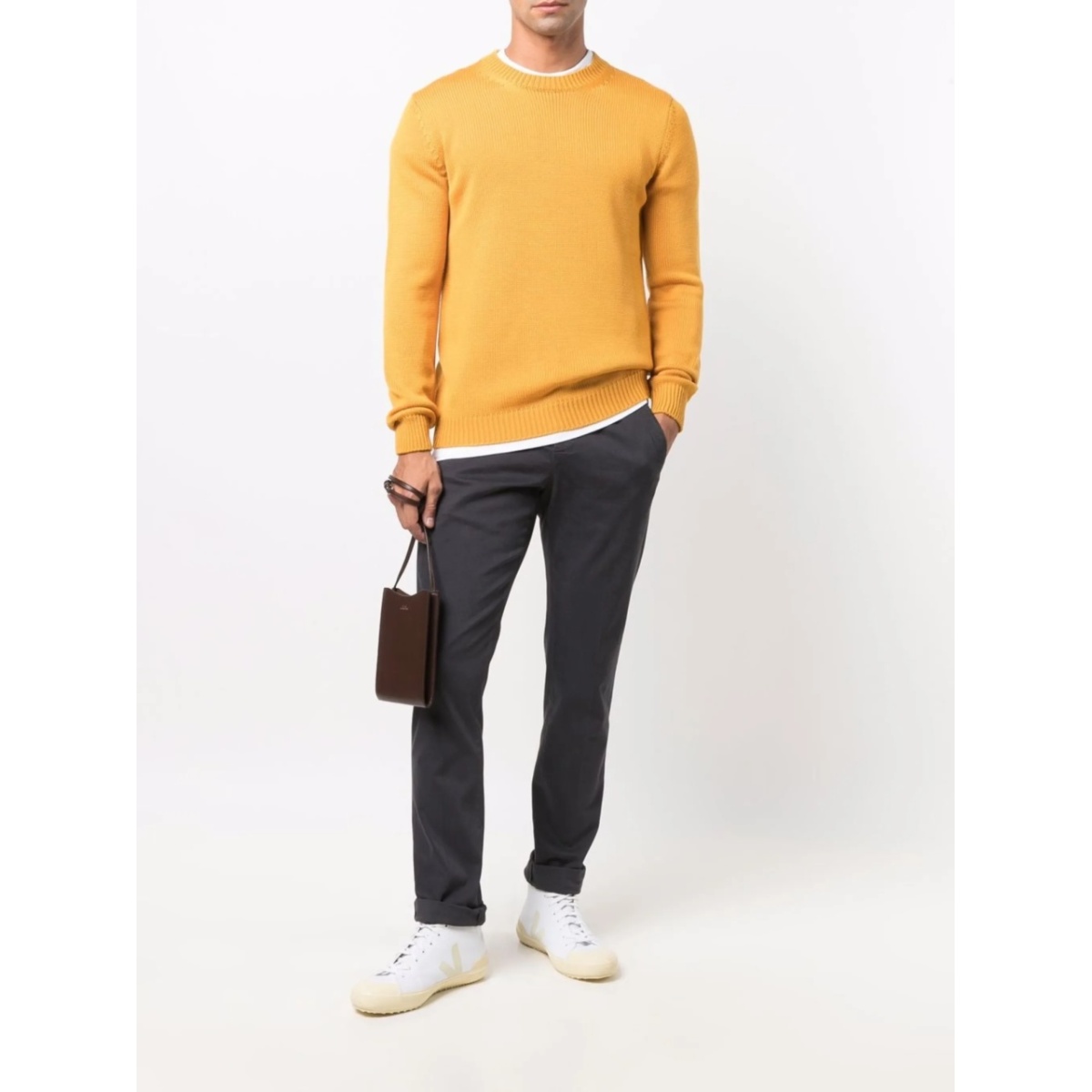 low-rise straight-leg trousers - Img 2