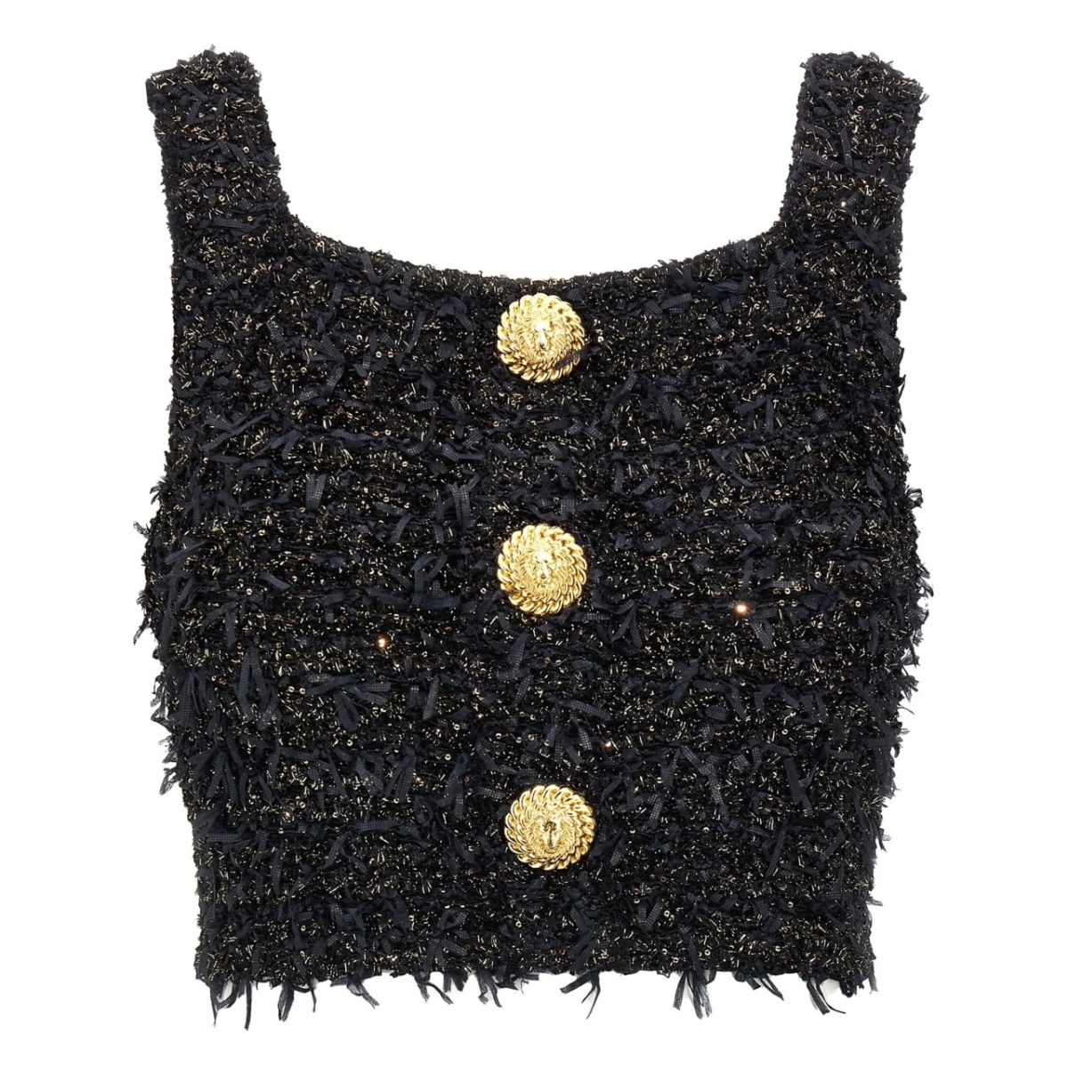 lurex tweed top