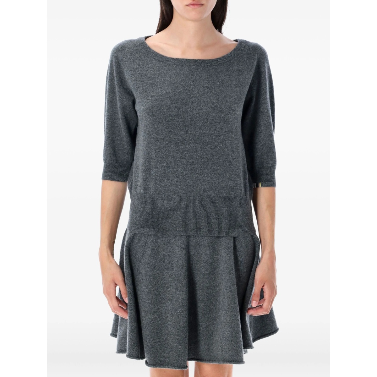 Marianne half-sleeve cashmere top