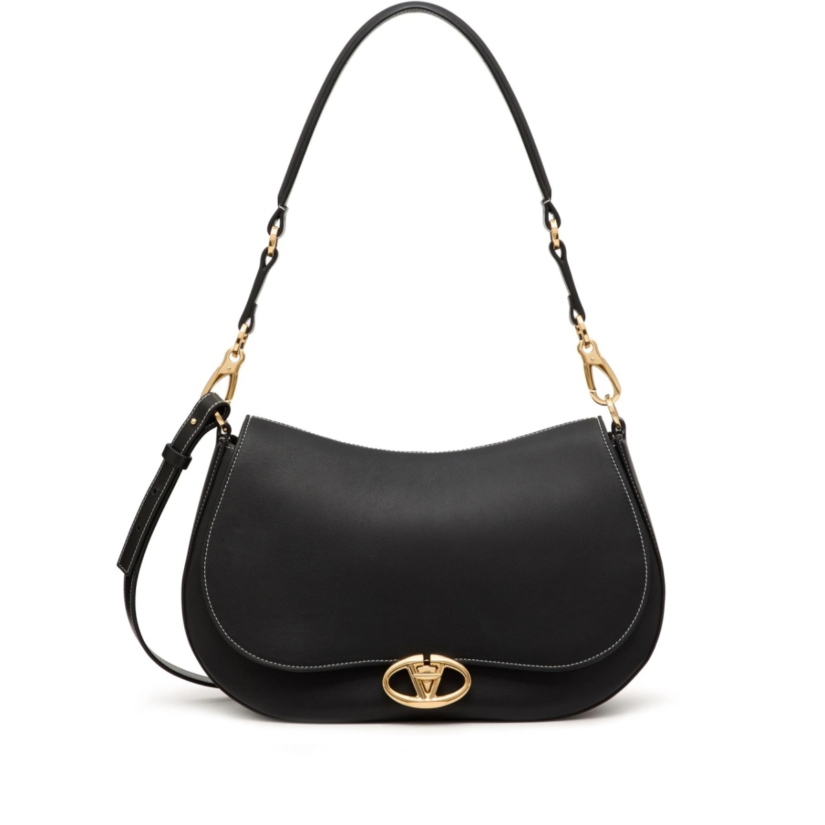 medium Ohval leather shoulder bag
