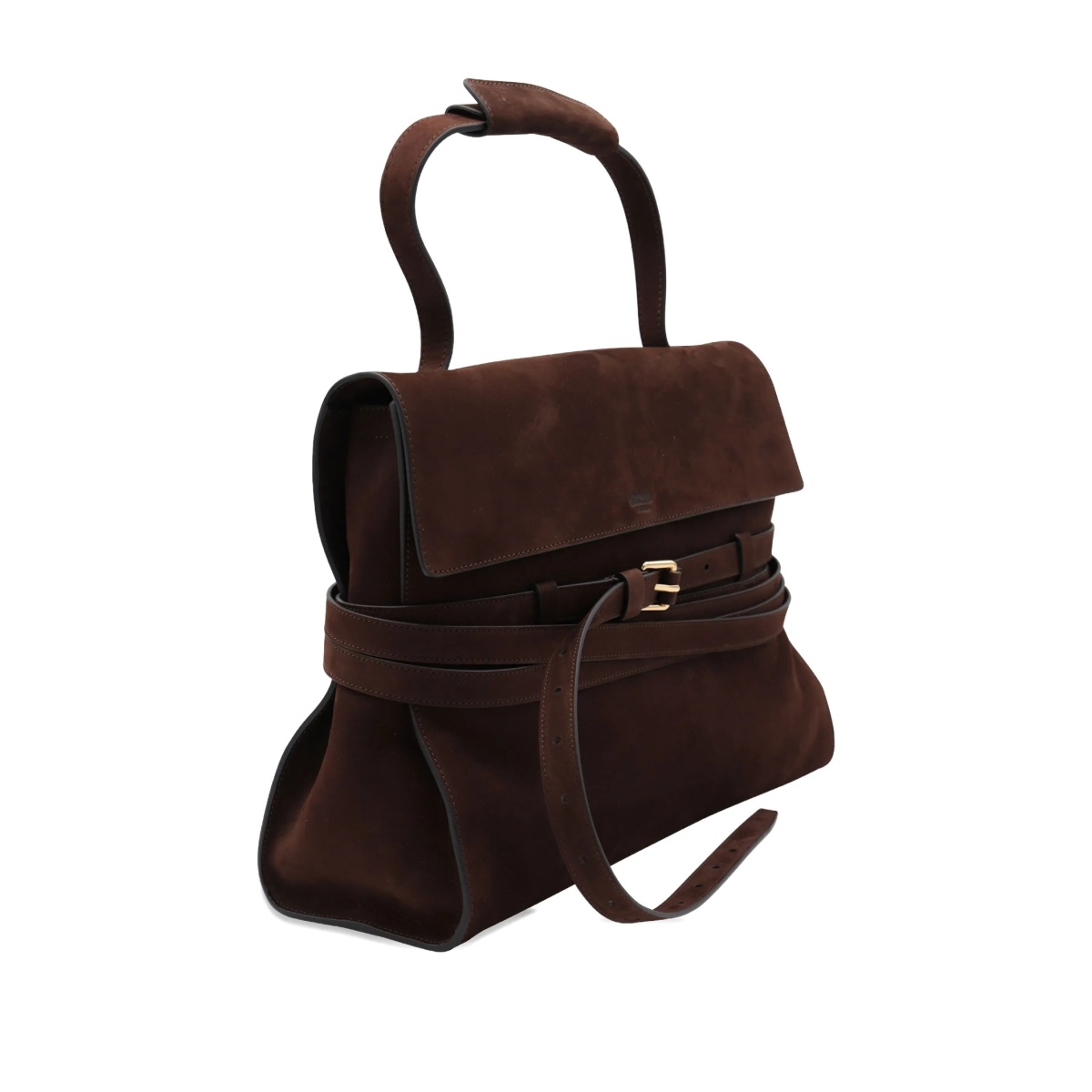 medium Tie Me suede tote bag - Img 2