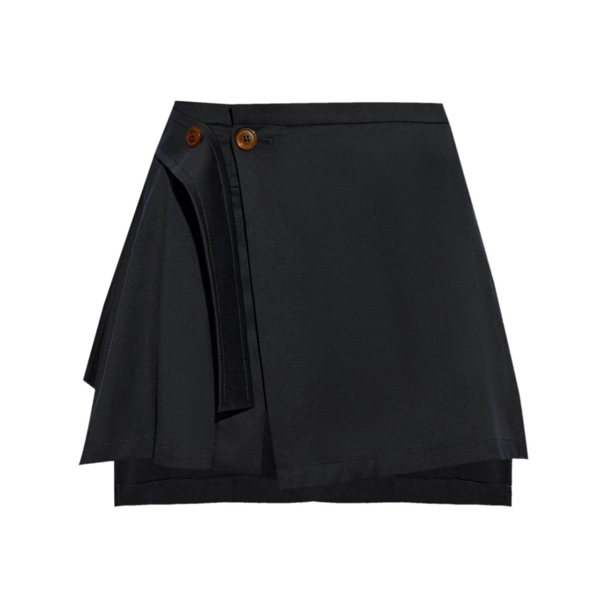 Meghan asymmetric virgin wool skirt