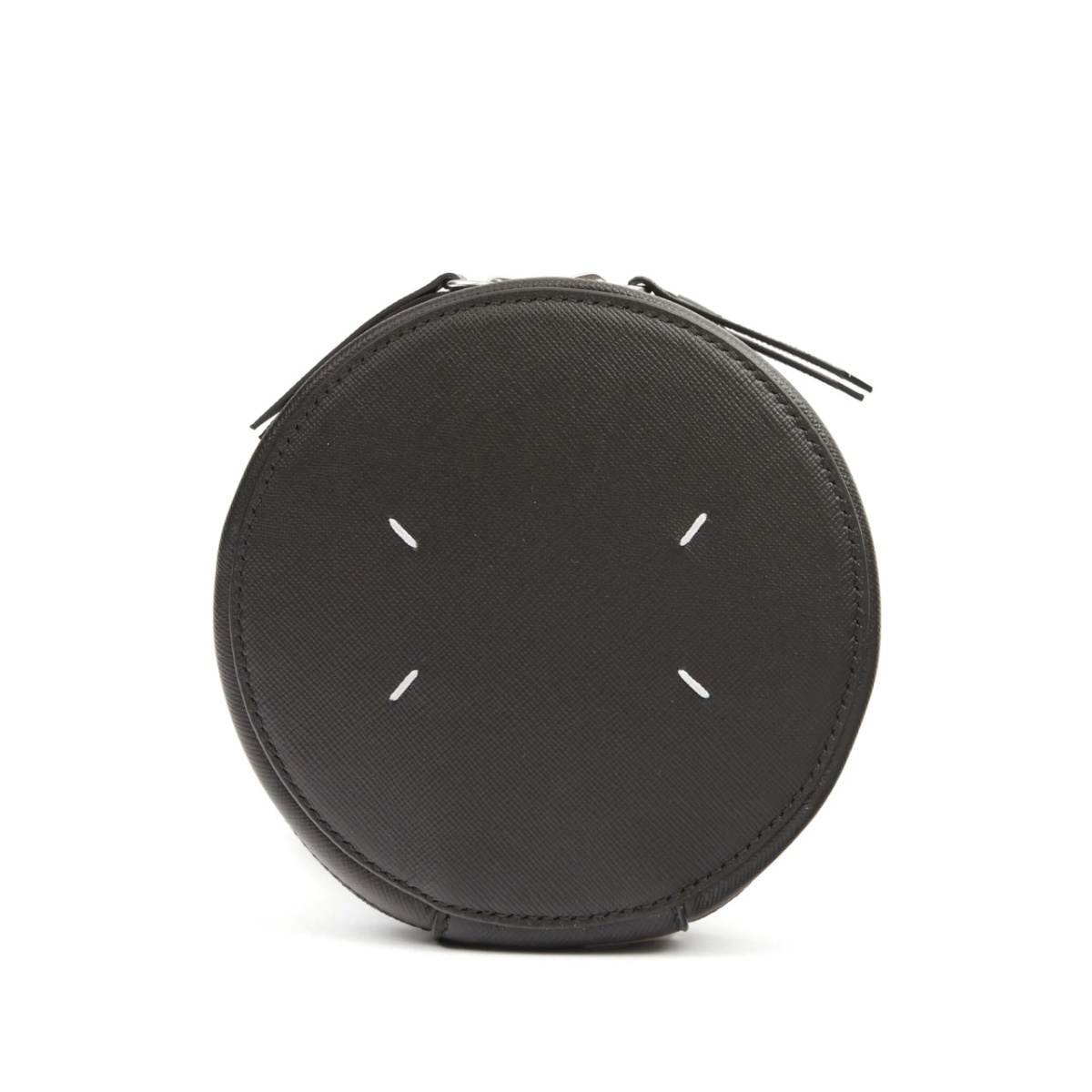 micro Circle leather shoulder bag