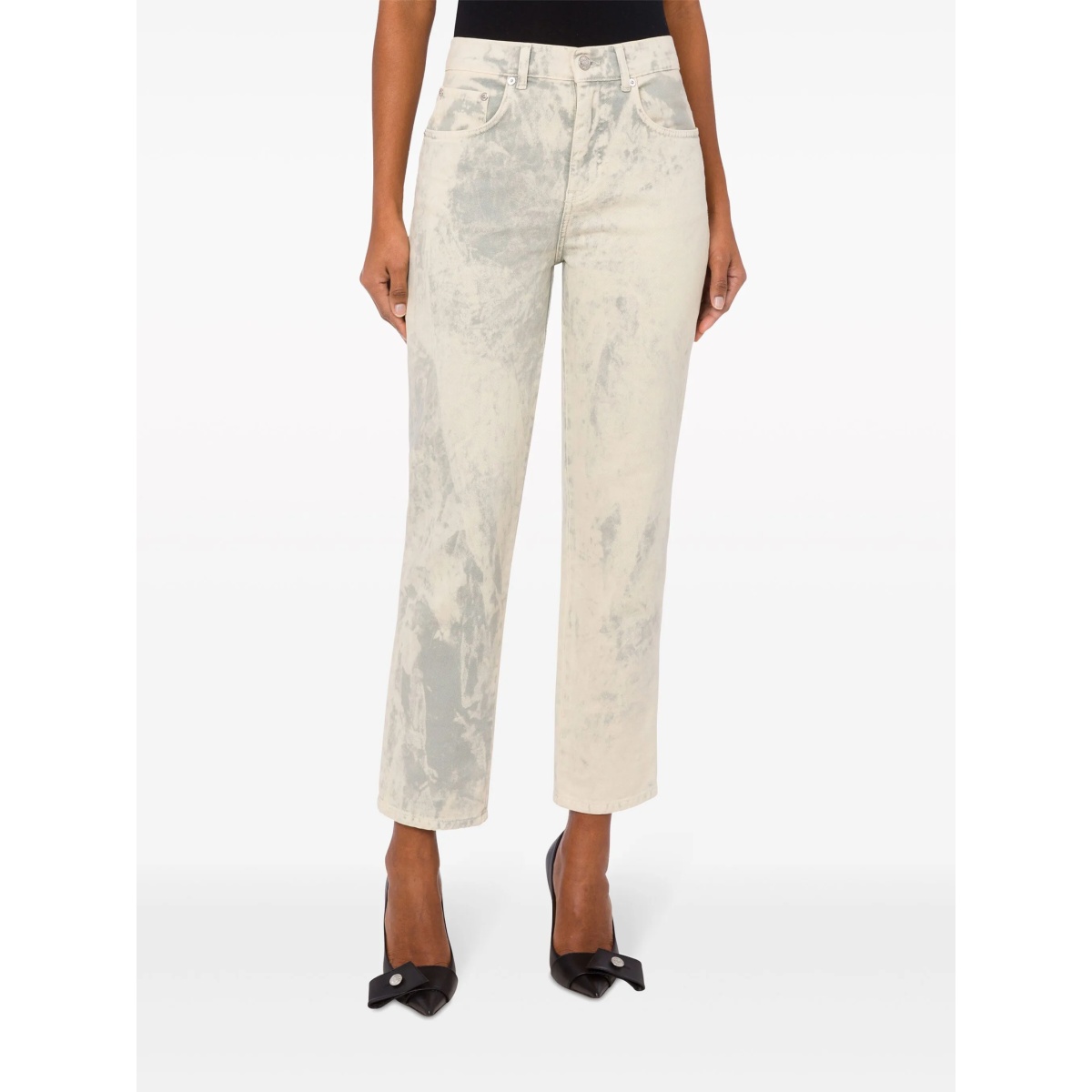 mid-rise cropped jeans - Img 2
