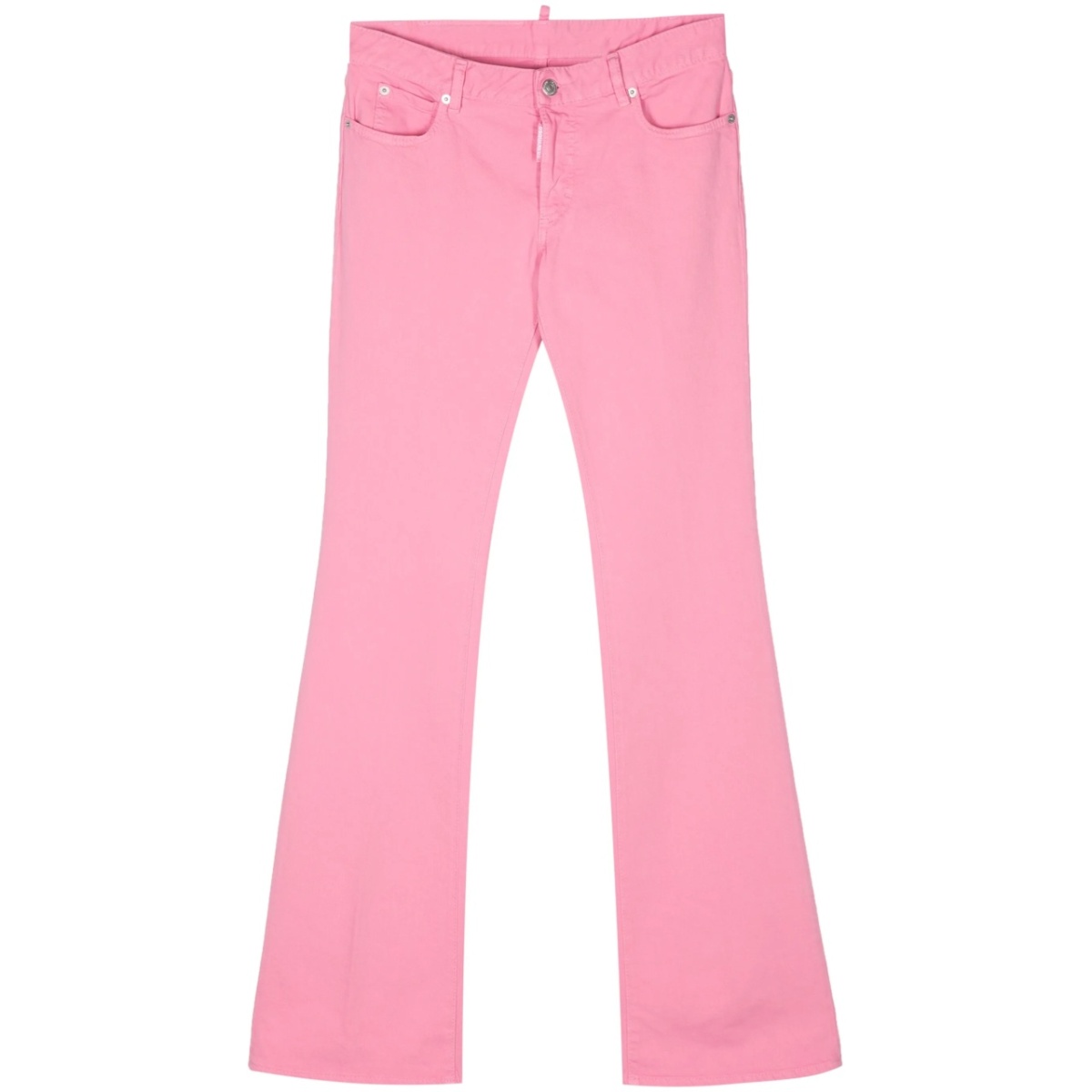 mid-rise flared jeans