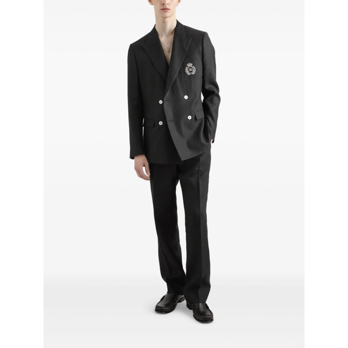 monogram-badge blazer - Img 2