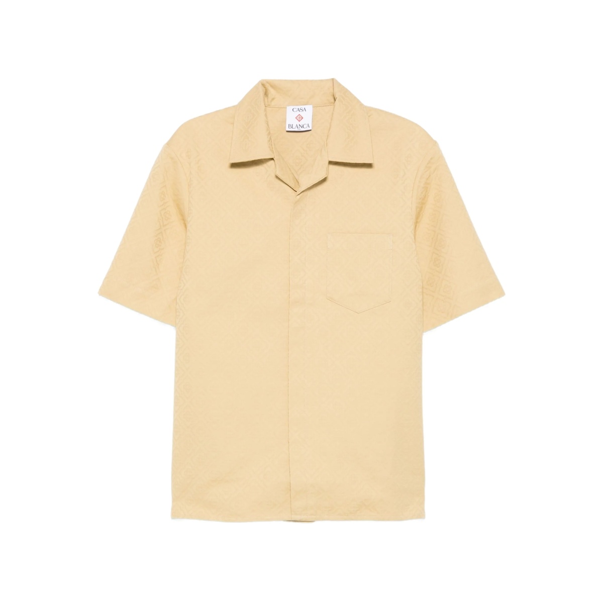 monogram-pattern shirt