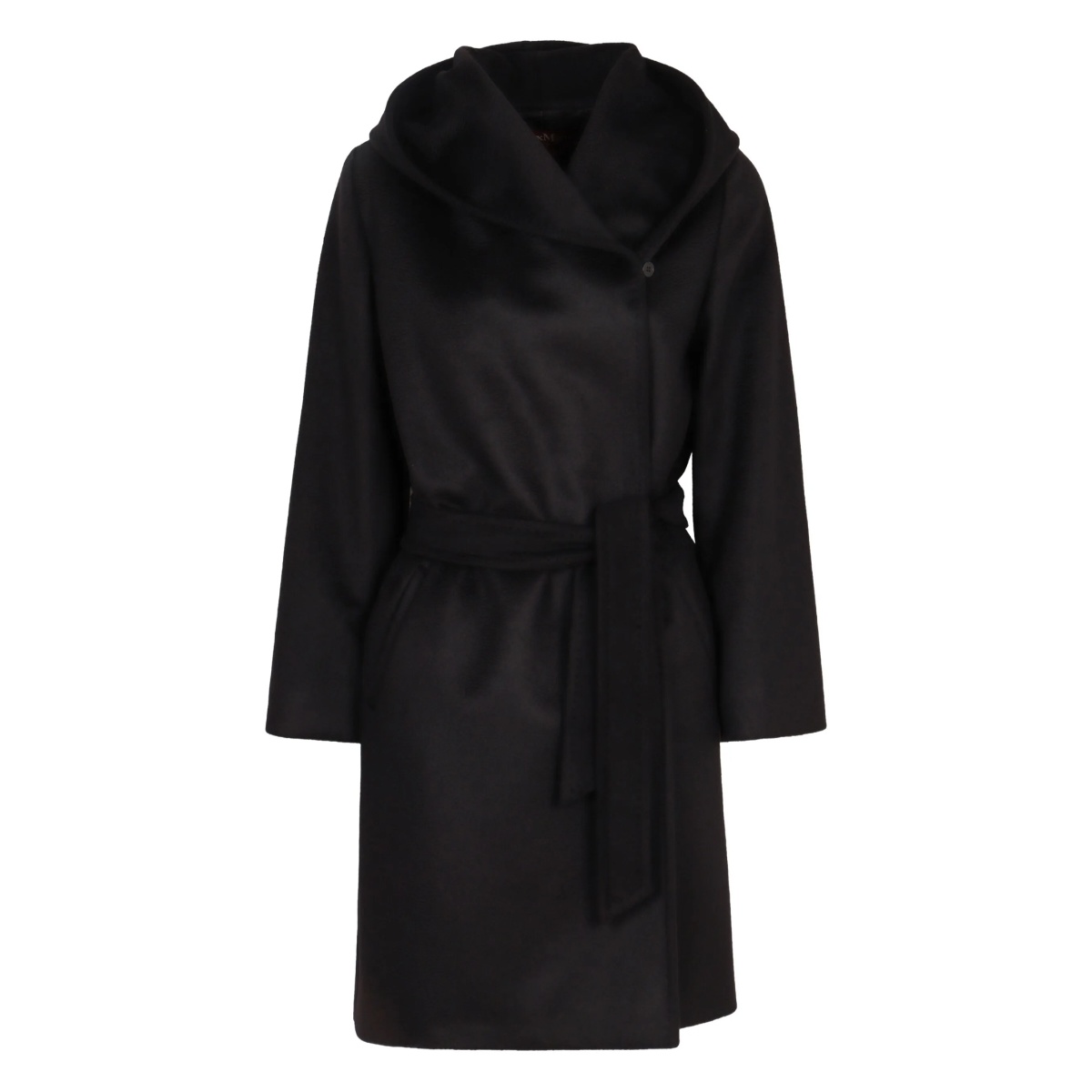 Newmang hooded belted coat