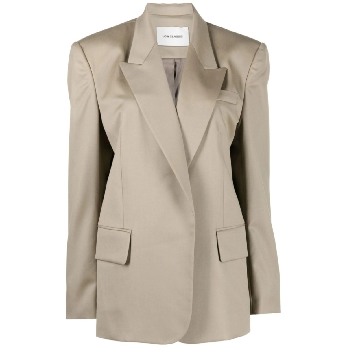 notched-collar wool jacket