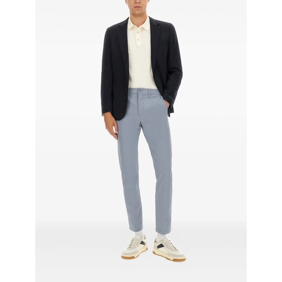 notched-lapel button jacket - Img 2