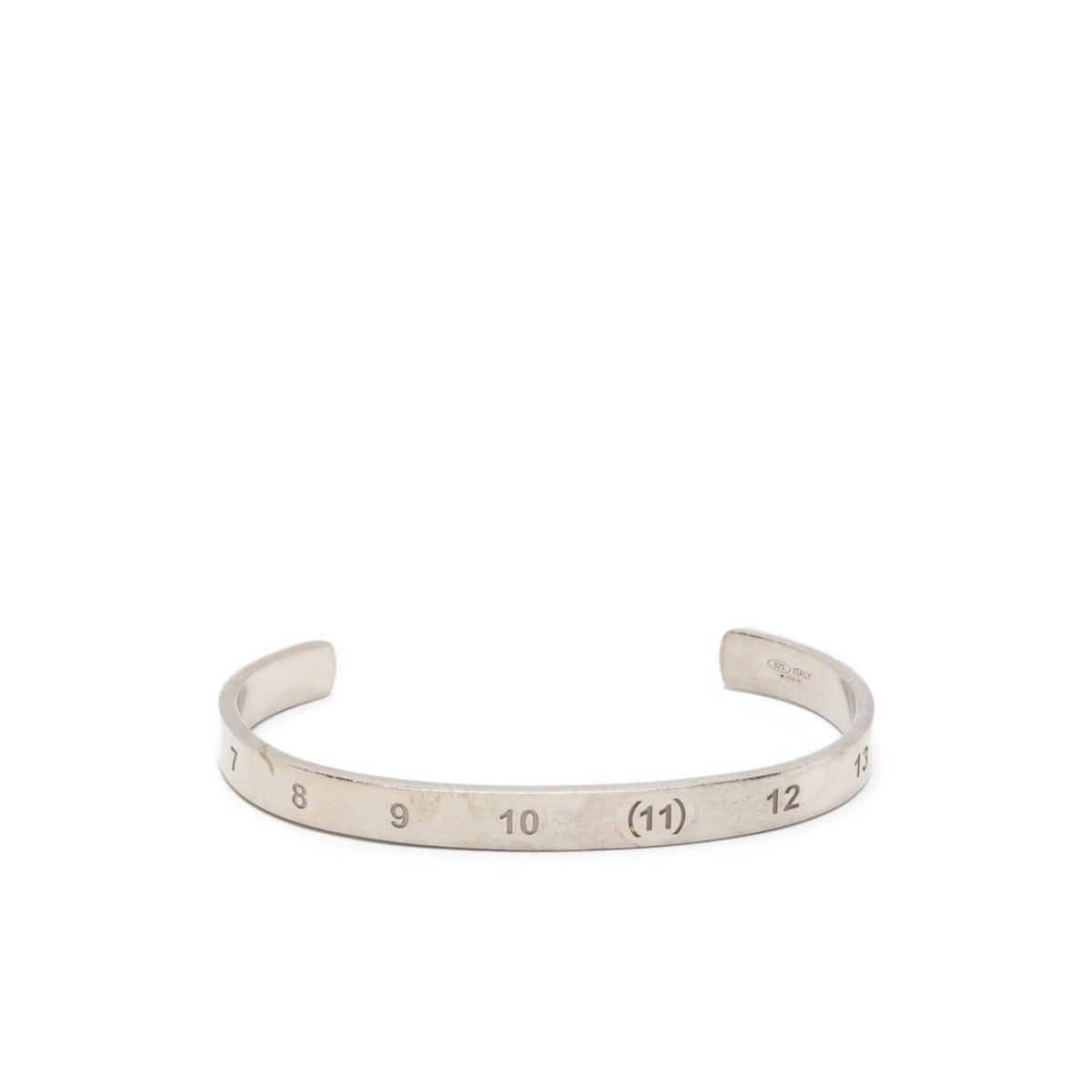 Numerical engraved cuff bracelet