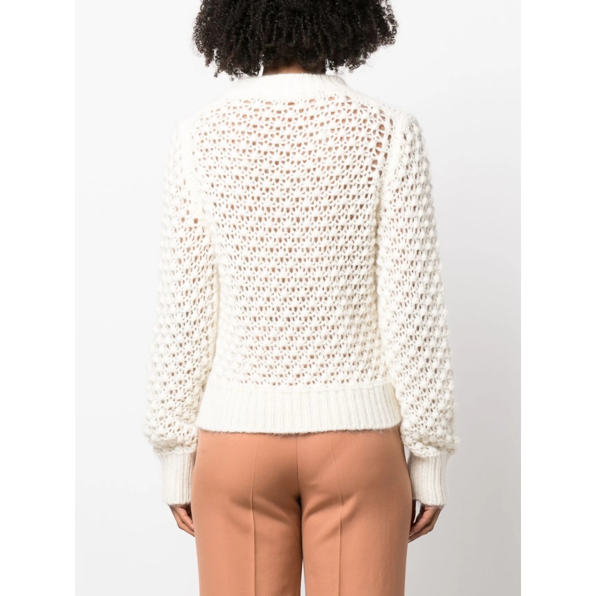 open-knit long-sleeve jumper - Img 4